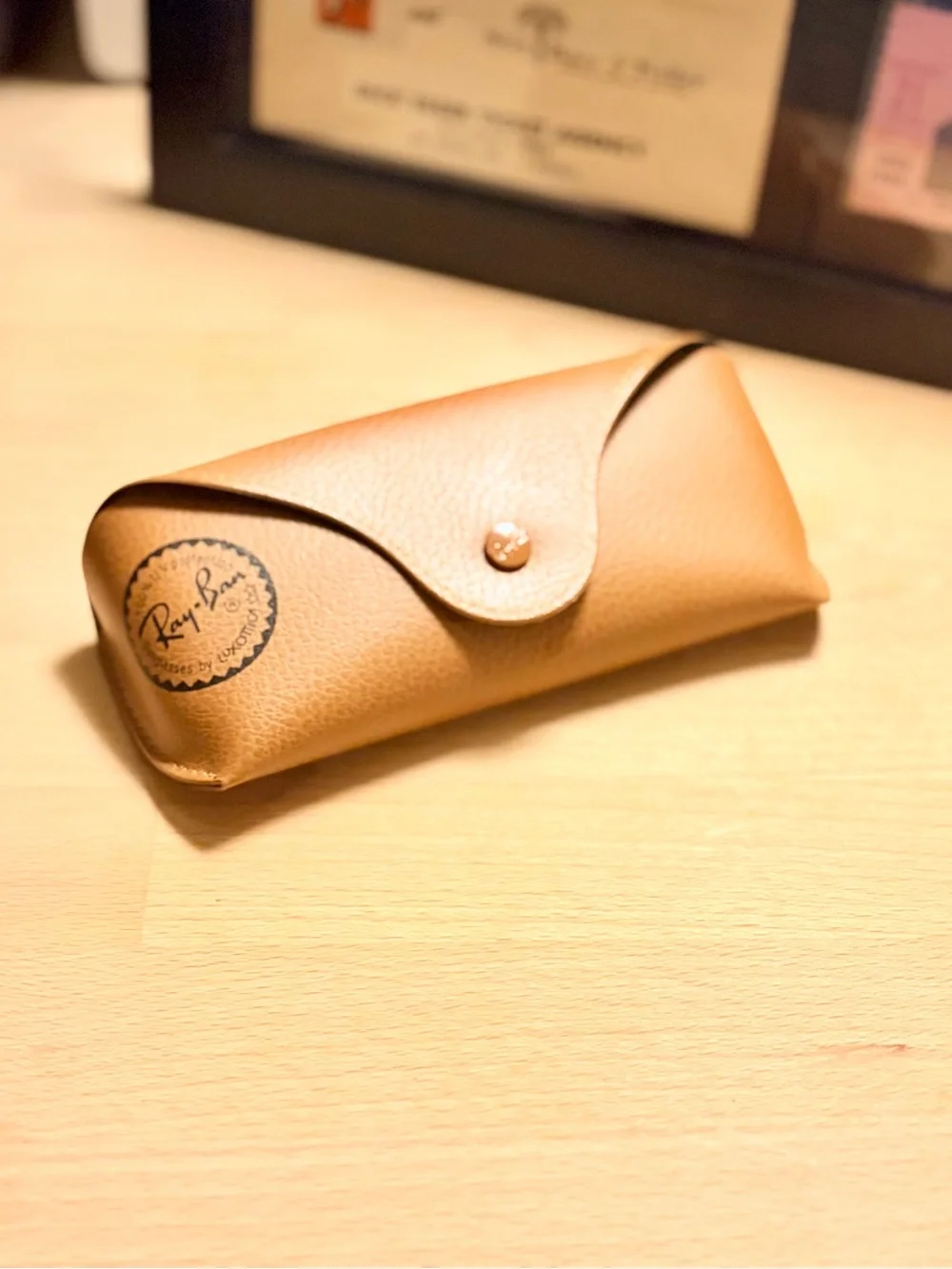 Ray-Ban Gold Frame Sunglasses with Brown Lenses